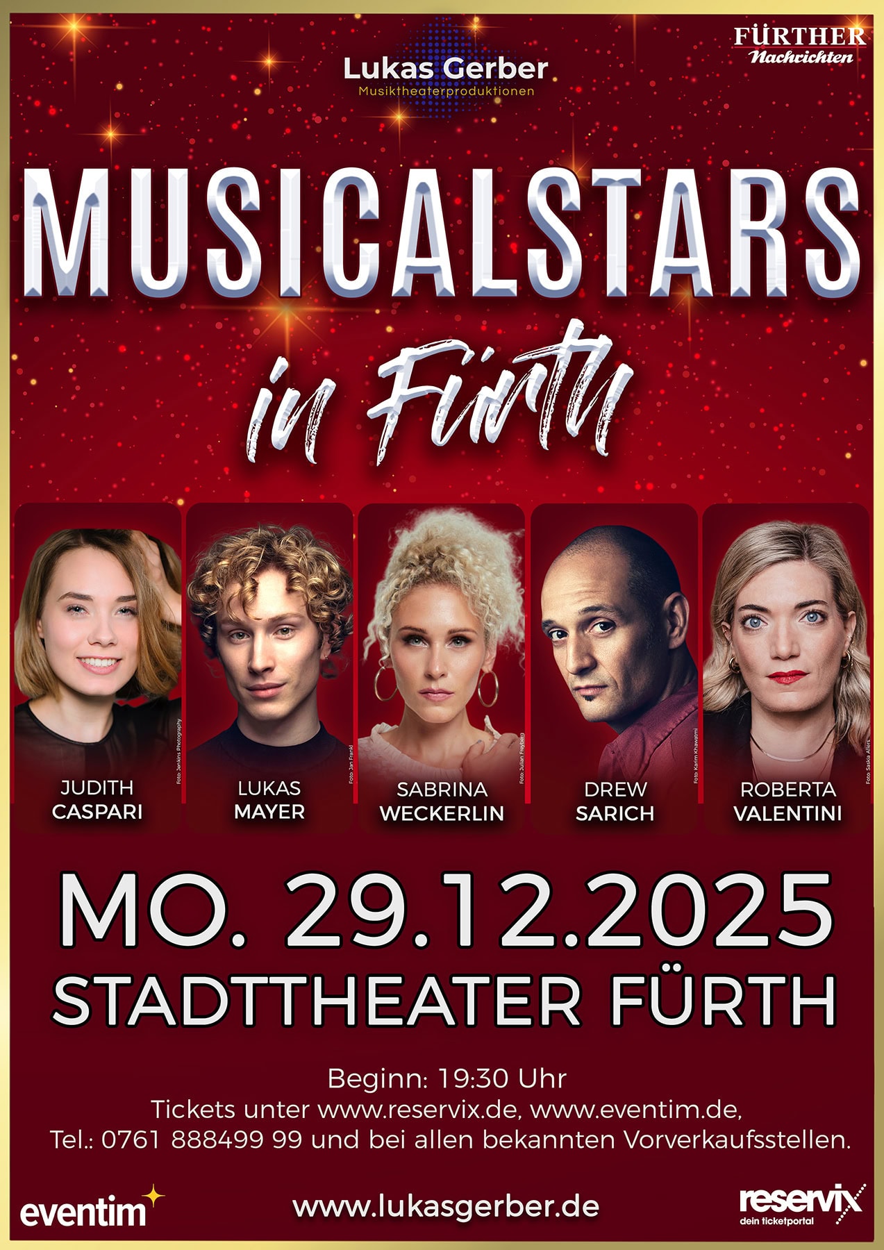 Musicalstars in Fürth – Stadttheater Fürth – 29.12.2025