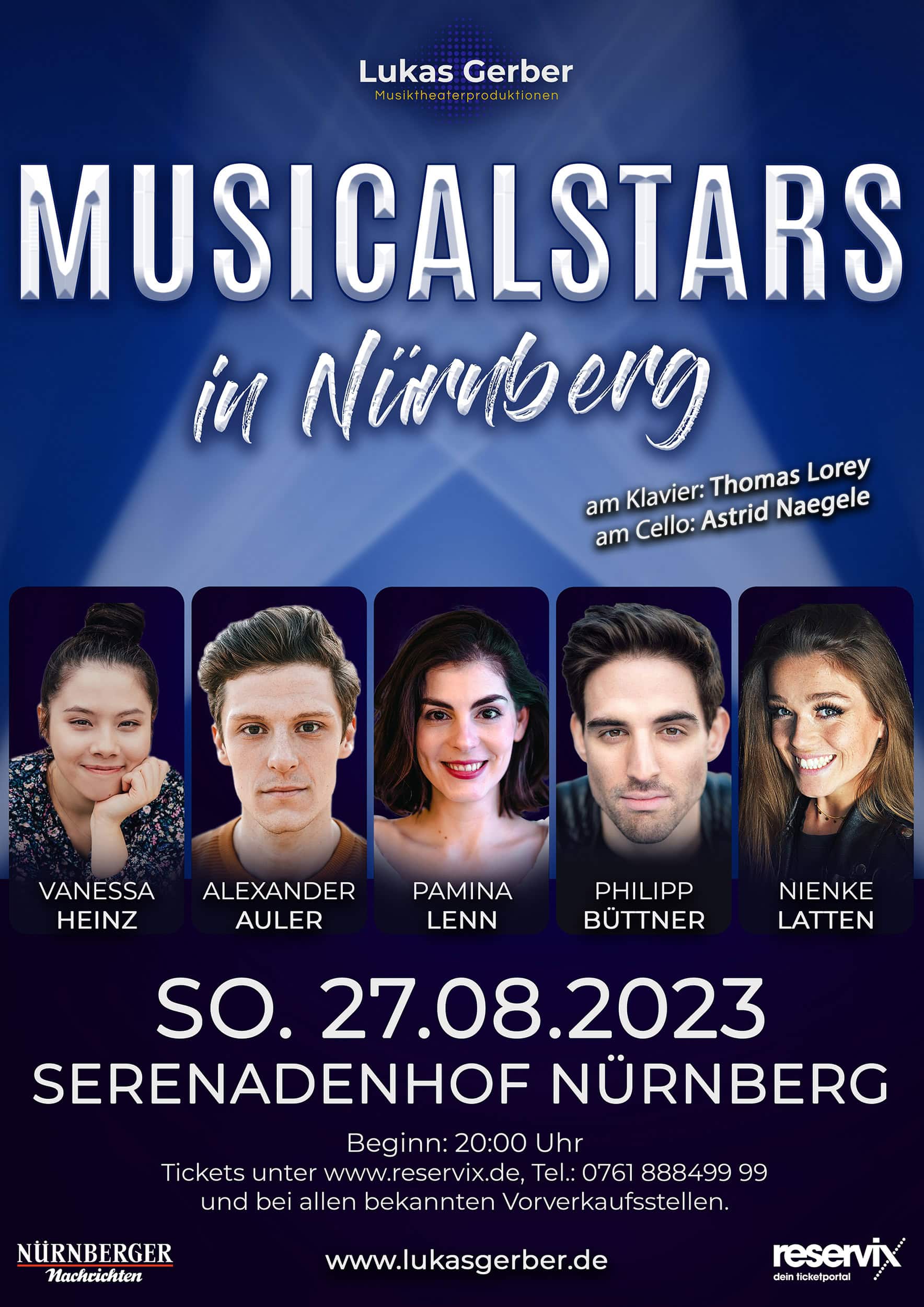 Musicalstars in Nürnberg – Serenadenhof Nürnberg – 27.08.2023